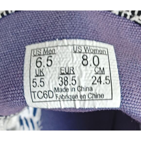 VANS Black & White Geometric Chevron Pattern TC6D Shoes Men’s 6.5 Women’s 8 - Picture 7 of 7